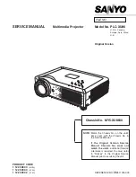 Sanyo PLC-XU86 Service Manual preview