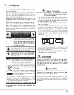 Preview for 6 page of Sanyo PLC-XU88W Owner'S Manual