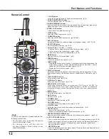 Preview for 13 page of Sanyo PLC-XU88W Owner'S Manual