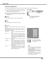 Preview for 46 page of Sanyo PLC-XU88W Owner'S Manual