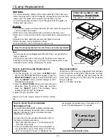 Предварительный просмотр 19 страницы Sanyo PLC-XW10 Service Manual