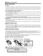 Preview for 3 page of Sanyo PLC-XW20A Service Manual