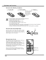 Preview for 12 page of Sanyo PLC-XW300 Owner'S Manual