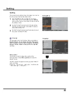 Preview for 43 page of Sanyo PLC-XW300 Owner'S Manual