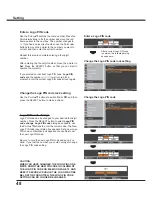 Preview for 48 page of Sanyo PLC-XW300 Owner'S Manual