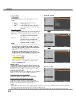 Preview for 52 page of Sanyo PLC-XW300 Owner'S Manual