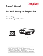 Preview for 78 page of Sanyo PLC-XW300 Owner'S Manual