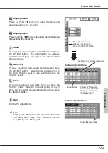 Preview for 29 page of Sanyo PLC-XW50 Owner'S Manual