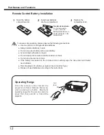 Предварительный просмотр 12 страницы Sanyo PLC-XW56 Owner'S Manual