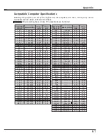 Предварительный просмотр 61 страницы Sanyo PLC-XW56 Owner'S Manual