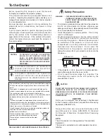 Preview for 4 page of Sanyo PLC-XW65 Owner'S Manual