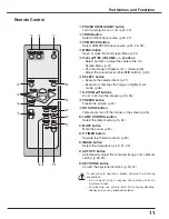 Preview for 11 page of Sanyo PLC-XW65 Owner'S Manual