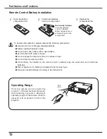 Preview for 12 page of Sanyo PLC-XW65 Owner'S Manual