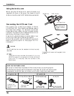 Preview for 14 page of Sanyo PLC-XW65 Owner'S Manual