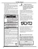 Preview for 4 page of Sanyo PLC-ZM5000 Owner'S Manual