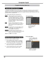 Preview for 36 page of Sanyo PLC-ZM5000 Owner'S Manual