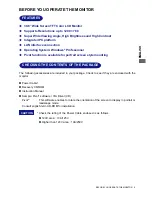 Предварительный просмотр 7 страницы Sanyo PLL405WP-B0X1 Instruction Manual