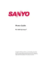 Sanyo PLS-2400 Phone Manual preview