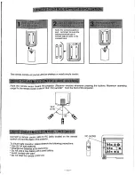 Preview for 12 page of Sanyo PLV-20N Owner'S Manual