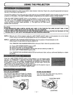 Preview for 13 page of Sanyo PLV-20N Owner'S Manual