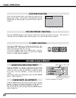 Preview for 20 page of Sanyo PLV-30 Owner'S Manual