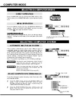 Preview for 21 page of Sanyo PLV-30 Owner'S Manual