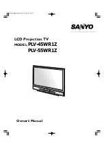 Sanyo PLV-45WR1Z Owner'S Manual preview