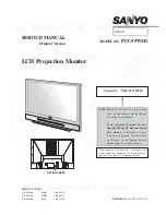 Sanyo PLV-55WM1 Service Manual предпросмотр