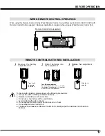 Preview for 17 page of Sanyo PLV-60 Owner'S Manual