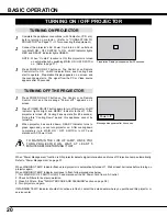 Preview for 20 page of Sanyo PLV-60 Owner'S Manual