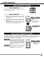 Preview for 23 page of Sanyo PLV-60 Owner'S Manual