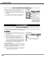 Preview for 24 page of Sanyo PLV-60 Owner'S Manual