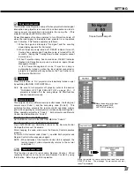 Preview for 37 page of Sanyo PLV-60 Owner'S Manual