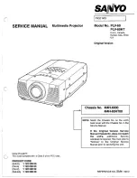 Sanyo PLV-60 Service Manual preview