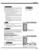 Preview for 37 page of Sanyo PLV-60HT Owner'S Manual