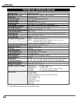 Preview for 42 page of Sanyo PLV-60HT Owner'S Manual