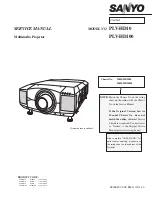 Sanyo PLV-HD10 Service Manual preview