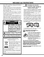 Preview for 2 page of Sanyo PLV-HD2000 - 7000 Lumens (French) Mode D'Emploi