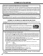 Preview for 4 page of Sanyo PLV-HD2000 - 7000 Lumens (French) Mode D'Emploi