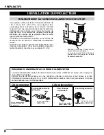 Preview for 8 page of Sanyo PLV-HD2000 - 7000 Lumens (French) Mode D'Emploi