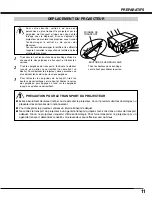 Preview for 11 page of Sanyo PLV-HD2000 - 7000 Lumens (French) Mode D'Emploi