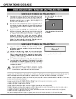 Preview for 23 page of Sanyo PLV-HD2000 - 7000 Lumens (French) Mode D'Emploi