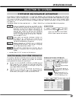 Preview for 27 page of Sanyo PLV-HD2000 - 7000 Lumens (French) Mode D'Emploi