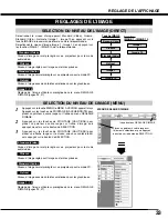 Preview for 33 page of Sanyo PLV-HD2000 - 7000 Lumens (French) Mode D'Emploi