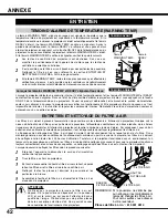 Preview for 42 page of Sanyo PLV-HD2000 - 7000 Lumens (French) Mode D'Emploi