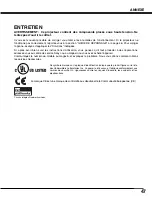 Preview for 47 page of Sanyo PLV-HD2000 - 7000 Lumens (French) Mode D'Emploi