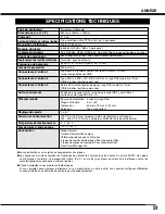 Preview for 51 page of Sanyo PLV-HD2000 - 7000 Lumens (French) Mode D'Emploi