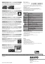 Preview for 2 page of Sanyo PLV-HD2000 Specifications