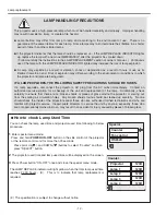 Preview for 12 page of Sanyo PLV-HD2000E Service Manual