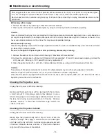 Preview for 13 page of Sanyo PLV-HD2000E Service Manual